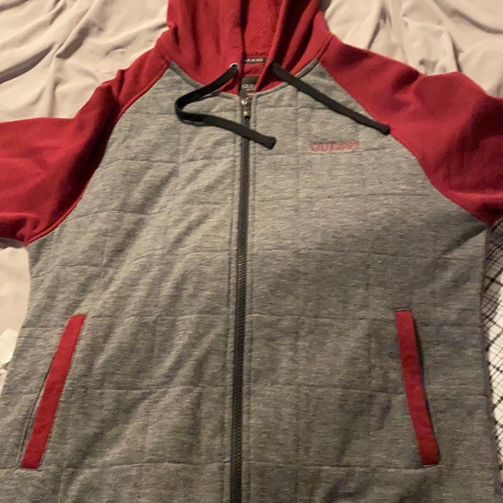 Guess hoody zip size m